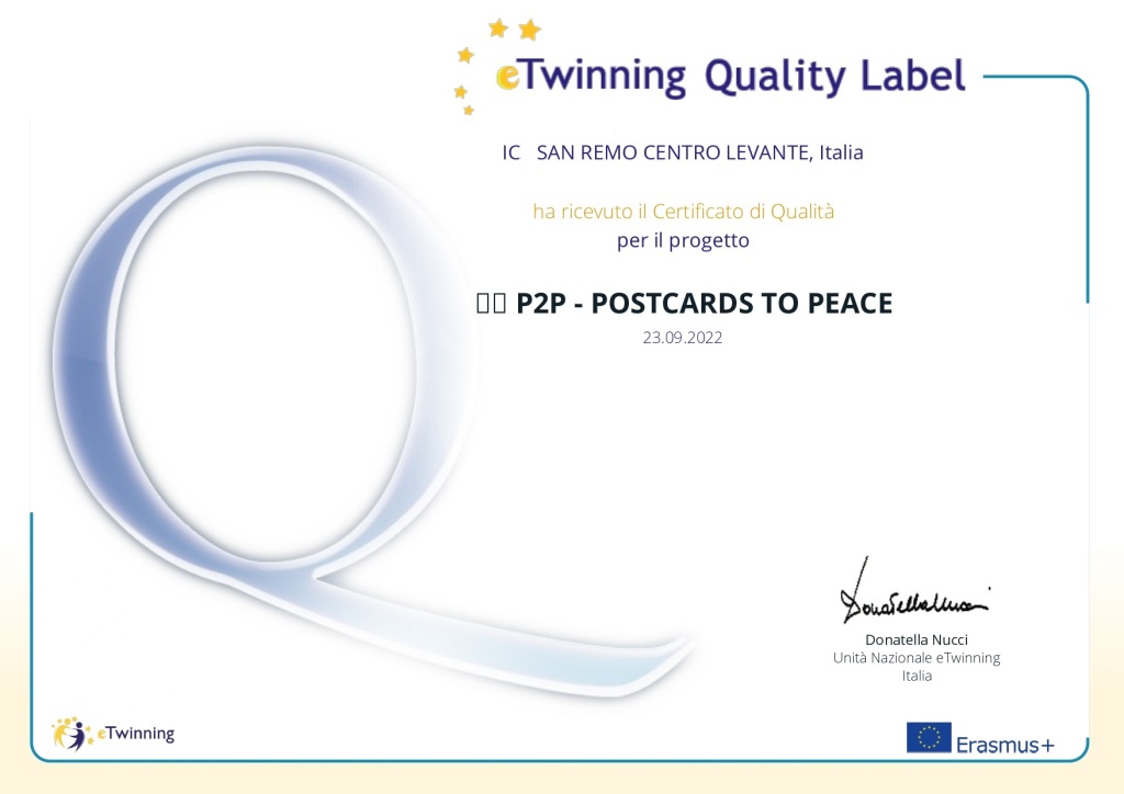 Certificato di qualità eTwinning